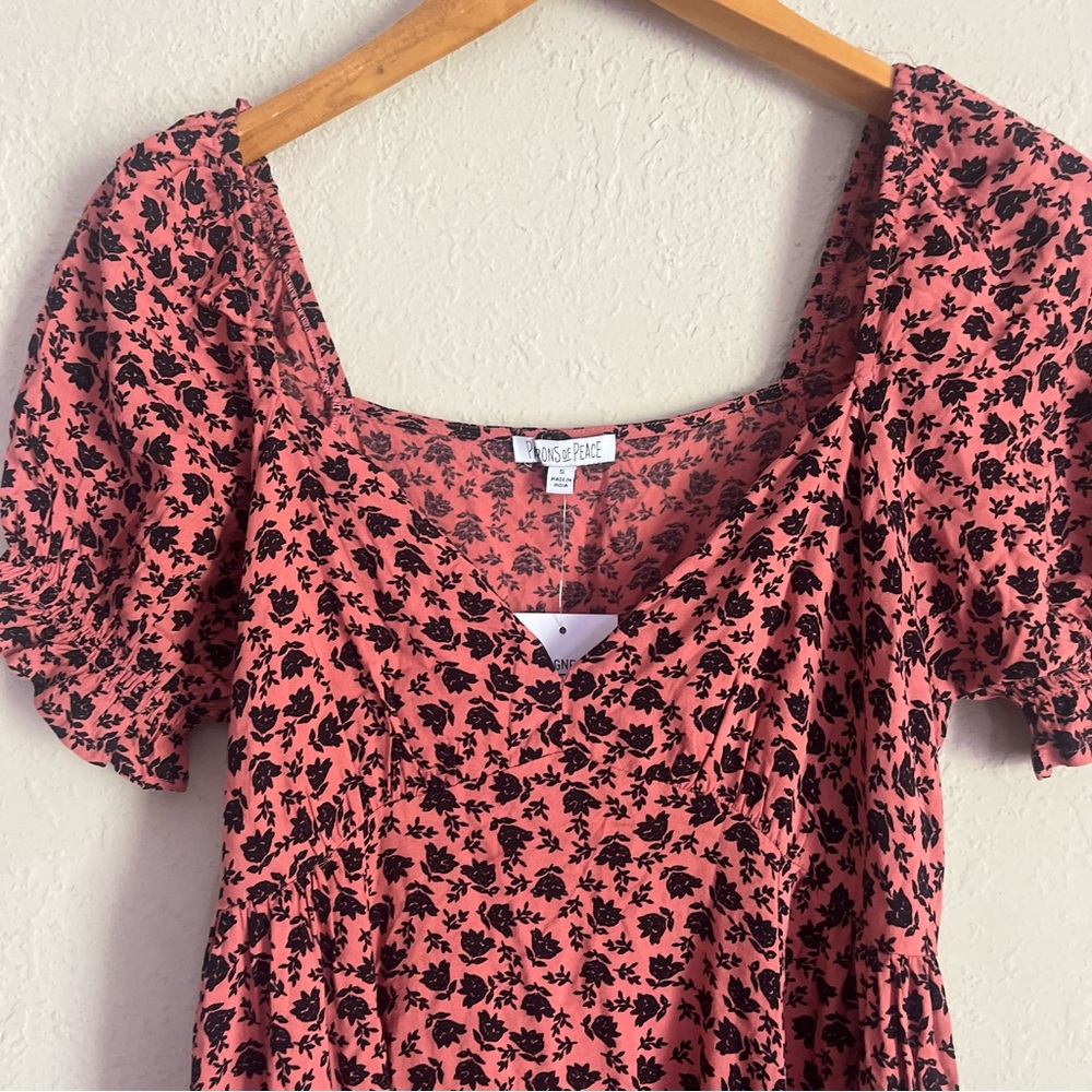 NWT Patrons Of Peace High To Low Maxi Dress in Floral Print - Picture 2 of 7